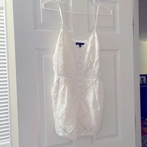 White lace romper- size small